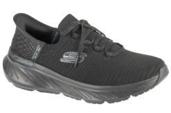 Buty sportowe Sneakersy damskie, Slip-Ins: Edgeride - Impression. Czarne buty sportowe na co dzień damskie Skechers, bez wzorów, z materiału, trekkingowe. Za 299.99 zł.