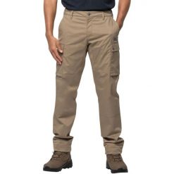Spodnie Cargo Męskie Arctic Road. Brązowe spodnie materiałowe męskie Jack Wolfskin, bez wzorów, z materiału. Za 474.99 zł.