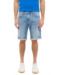 Męskie Szorty Mustang Style Chicago Shorts Z Denim Blue 1016349 5000 303. Niebieskie szorty męskie Mustang, bez wzorów, z denimu. Za 159.99 zł.