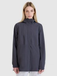4F Parka przejściowa z membraną 8000 damska - szrara XS. Szare parki damskie 4f, m, bez wzorów, z dzianiny. W wyprzedaży za 199.99 zł.