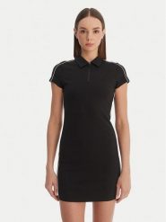 Calvin Klein Sukienka codzienna Calvin Klein-Lv047E213G Ub1 LV047E213G Czarny Slim Fit. Czarne sukienki damskie CALVIN KLEIN, na co dzień, l, bez wzorów, z syntetyku, bez kołnierzyka, bez ramiączek, proste. Za 409.99 zł.