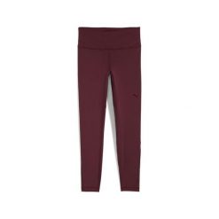 Damskie legginsy treningowe PUMA SHAPE z wysokim stanem PUMA Ruby Shimmer Red. Czerwone bielizna termoaktywna damska Puma, bez wzorów. Za 239.00 zł.