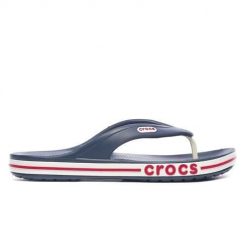 Japonki męskie Crocs Bayaband Flip. Białe klapki i japonki męskie Crocs, z materiału. Za 129.99 zł.