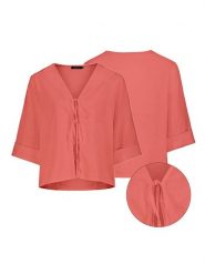 Eight2Nine Bluzka w kolorze czerwonym rozmiar: L/XL. Czerwone bluzki damskie Eight2Nine, l, bez wzorów, bez kołnierzyka, bez ramiączek. Za 144.92 zł.