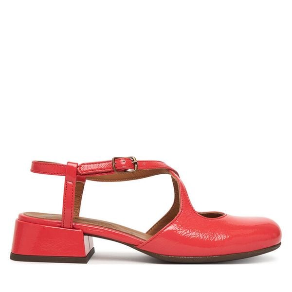 Czółenka Fly London. Czerwone czółenka damskie Fly London, bez wzorów, bez obcasa. Za 716.99 zł.