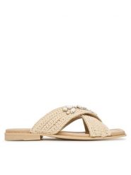 Inuikii Klapki Woven Crossed Stones 1004.003.0611 Beżowy jasny. Brązowe klapki damskie Inuikii, bez wzorów, z materiału, bez obcasa. Za 1,109.00 zł.