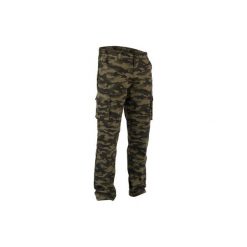 Spodnie myśliwskie 520 camo. Brązowe spodnie materiałowe męskie SOLOGNAC, z bawełny. Za 129.99 zł.