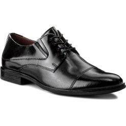 Półbuty LASOCKI FOR MEN - MI08-C343-381-05 Czarny. Czarne buty wizytowe męskie Lasocki For Men, z materiału, bez zapięcia. W wyprzedaży za 99.98 zł.
