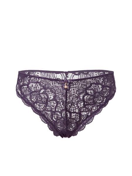 Lascana Stringi Kobiety Koronka lila jednolity, 44/46. Stringi damskie Lascana, bez wzorów, z koronki. Za 59.95 zł.