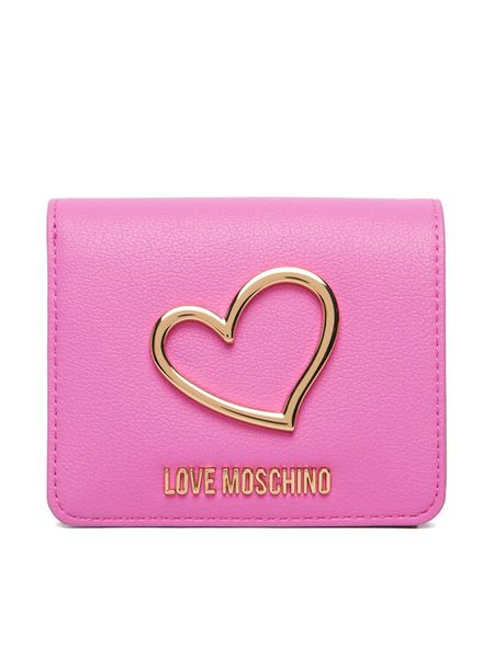 LOVE MOSCHINO Portfel JC5506PP1OLQ0604 Różowy. Czerwone portfele damskie Love Moschino, bez wzorów, ze skóry. Za 399.99 zł.