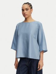 Weekend Max Mara Bluzka Fastoso 2615941032 Niebieski Relaxed Fit. Niebieskie topy sportowe damskie Weekend Max Mara, m, bez wzorów, z jedwabiu, bez ramiączek. Za 789.99 zł.