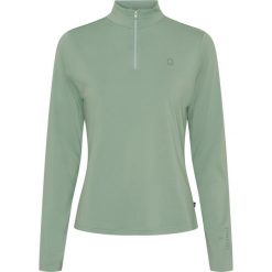 Damska koszulka jeździecka z zamkiem 1/2 Equipage Kolyma. Zielone t-shirty damskie EQUIPAGE, xs, bez wzorów, bez kołnierzyka. Za 237.50 zł.