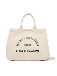 KARL LAGERFELD Torebka B2W50003 Beżowy. Brązowe torebki klasyczne damskie Karl Lagerfeld, bez wzorów, z materiału, bez dodatków. Za 429.99 zł.