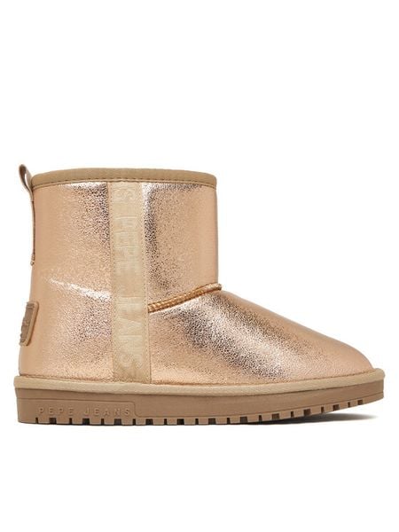 Pepe Jeans Śniegowce Diss Party G PGS500004 Złoty. Żółte kozaki dziewczęce Pepe Jeans, bez wzorów, z jeansu, bez obcasa. Za 199.99 zł.