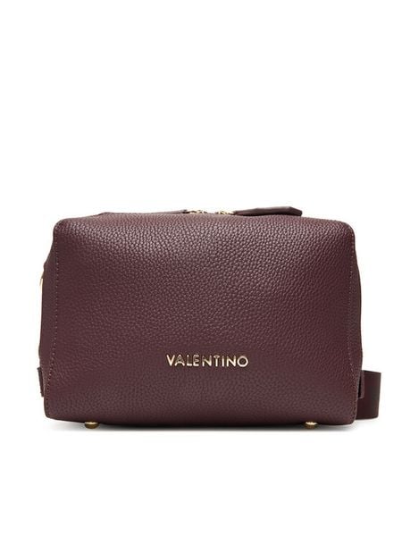 Valentino Torebka Pattie VBS52901G Bordowy. Czerwone listonoszki damskie Valentino, bez wzorów, ze skóry, bez dodatków. Za 269.99 zł.