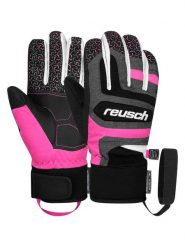 Reusch Rękawiczki funkcyjne "Chris" w kolorze różowo-szarym rozmiar: 4. Różowe rękawiczki dziecięce REUSCH, ze skóry, bez ramiączek. Za 176.08 zł.
