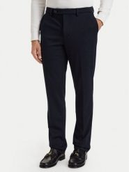 Tommy Hilfiger Spodnie materiałowe Punto Milano MW0MW44869 Granatowy Straight Fit. Niebieskie spodnie materiałowe męskie Tommy Hilfiger, bez wzorów, z materiału. Za 649.99 zł.