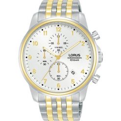 Zegarek męski Lorus RM338JX9, Quartz, 43mm, 10ATM. Żółte zegarki męskie Lorus. Za 480.45 zł.