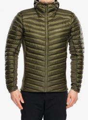 Kurtka ocieplana Rab Cirrus Flex Hoody - olive S. Zielone kurtki męskie RAB, l, bez wzorów, z polaru, bez kaptura. Za 582.99 zł.