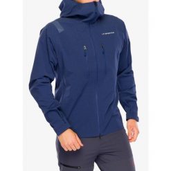 Kurtka z membraną La Sportiva Helixir Shell Jacket. Niebieskie kurtki męskie La Sportiva, m, bez wzorów, bez kaptura. Za 1,259.99 zł.