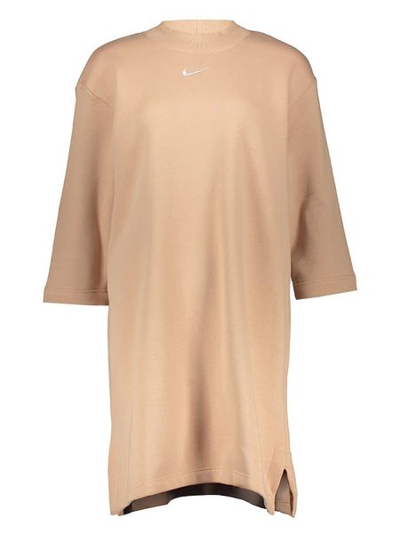 Nike Sukienka dresowa "Phoenix" w kolorze pomarańczowym rozmiar: XS. Pomarańczowe sukienki damskie Nike, xs, bez wzorów, z dresówki, bez kołnierzyka, bez ramiączek, mini. Za 113.90 zł.