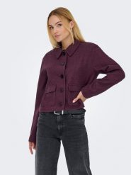JDY Kurtka przejściowa w kolorze fioletowym rozmiar: S. Różowe kurtki damskie JDY, s, bez wzorów, bez kaptura. Za 165.99 zł.