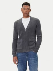 Guess Kardigan M5BR10 Z0432 Szary Regular Fit. Szare kardigany męskie Guess, m, z aplikacjami, z syntetyku, bez kołnierzyka. Za 449.99 zł.