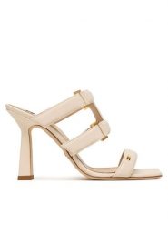 Elisabetta Franchi Klapki SA-44L-62E2-V620 Kremowy. Białe klapki damskie Elisabetta Franchi, bez wzorów, ze skóry, bez obcasa. Za 2,639.00 zł.