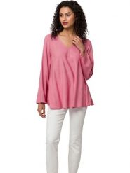 Heine Bluzka w kolorze jasnoróżowym rozmiar: 34. Różowe bluzki damskie Heine, bez wzorów, z wiskozy, bez kołnierzyka, bez ramiączek. Za 60.99 zł.