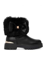 Guess Botki CEO-CS6772-04 Czarny. Czarne botki dziewczęce Guess, z aplikacjami, ze skóry, bez ramiączek. Za 199.99 zł.