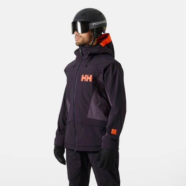 Kurtka narciarska Helly Hansen Sogn Tinden. Fioletowe kurtki męskie Helly Hansen, l, bez wzorów, bez kaptura, narciarskie. W wyprzedaży za 1,757.50 zł.