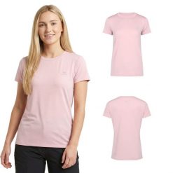 Koszulka damska trekkingowa KADVA TrailCore. Czerwone bluzki sportowe damskie KADVA, na lato, m, bez wzorów, z elastanu, bez ramiączek. Za 47.99 zł.