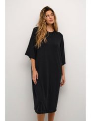 Kaffe Sukienka "Fenia" w kolorze czarnym rozmiar: XL. Czarne sukienki damskie Kaffe, xl, bez wzorów, bez kołnierzyka, bez ramiączek. Za 96.60 zł.