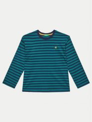 United Colors Of Benetton Bluzka 3GZ3C10JW Niebieski Regular Fit. Niebieskie t-shirty chłopięce United Colors Of Benetton, bez wzorów, z bawełny, bez ramiączek. Za 59.99 zł.
