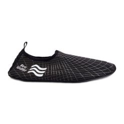 Buty Do Wody Męskie Prowater PRO-24-48-054M Czarne. Czarne buty sportowe na co dzień męskie bez zapięcia, do pływania. Za 99.02 zł.