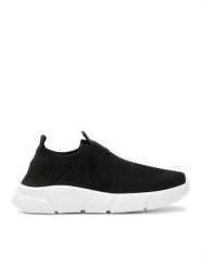 Geox Sneakersy J Aril B. A J02DMA 0006K C9999 Czarny. Czarne buty sportowe dziewczęce Geox, bez wzorów, z materiału, bez zapięcia. Za 129.99 zł.