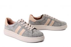 FILIPPO DP7499/26 KH khaki, półbuty damskie. Szare półbuty damskie Filippo, bez wzorów, ze skóry, bez obcasa. Za 199.90 zł.