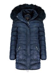 ANAPURNA Płaszcz zimowy w kolorze granatowym rozmiar: XXL. Niebieskie płaszcze damskie ANAPURNA, na zimę, xxl, bez wzorów, z puchu. Za 246.53 zł.