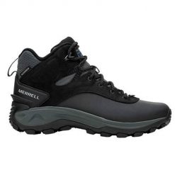 Buty trekkingowe męskie Merrell Thermo Kiruna 2 Mid Waterproof. Czarne buty trekkingowe męskie MERRELL, z materiału, bez zapięcia. Za 703.00 zł.
