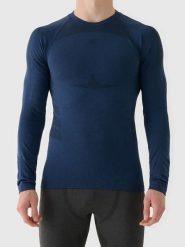 4F Podkoszulek funkcyjny w kolorze granatowym rozmiar: L/XL. Niebieskie bielizna termoaktywna męska 4f, l, bez wzorów, z materiału. Za 91.56 zł.