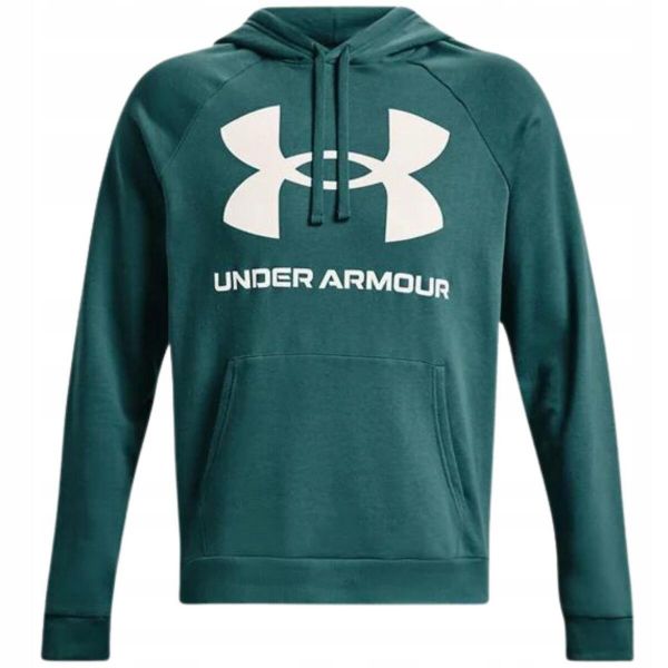 Męska Polarowa Bluza Treningowa Rival Big Logo. Zielone bluzy bez kaptura męskie Under Armour, m, z polaru. Za 347.99 zł.