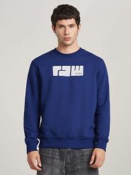 G-Star Bluza w kolorze niebieskim rozmiar: XL. Niebieskie bluzy bez kaptura męskie G-Star, xl. Za 140.53 zł.