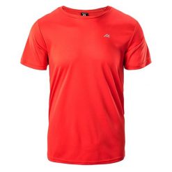 T-shirt Męski Bisic. Czerwone t-shirty męskie MARTES, l, bez wzorów, z materiału, bez kołnierzyka. Za 46.99 zł.