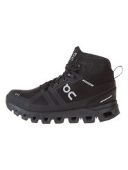 ON RUNNING Botki turystyczne "Cloudrock Waterproof 1" w kolorze czarnym rozmiar: 36. Czarne obuwie trekkingowe damskie On Running. Za 311.85 zł.