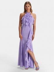 Swing Sukienka wieczorowa 5AG20500 Fioletowy Regular Fit. Fioletowe sukienki damskie Swing, bez wzorów, z syntetyku, wizytowe, bez kołnierzyka, bez ramiączek. Za 679.99 zł.