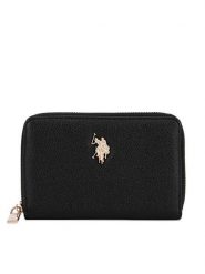 U.S. Polo Assn. Portfel BIUXT8383WVP Czarny. Czarne portfele damskie U.S. Polo Assn., bez wzorów. Za 159.99 zł.
