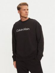 Calvin Klein Bluza Hero Logo K10K112956 Czarny Comfort Fit. Czarne bluzy bez kaptura męskie CALVIN KLEIN, m, z bawełny. Za 309.99 zł.