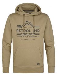 Petrol Bluza w kolorze jasnobrązowym rozmiar: 3XL. Brązowe bluzy z kapturem męskie Petrol, xl, z bawełny. Za 136.45 zł.
