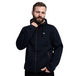 Bluza Polarowa Męska Tableypipe. Niebieskie bluzy z kapturem męskie Trespass, na zimę, l, z dzianiny. Za 500.99 zł.