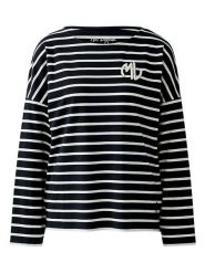 Miss Lagotte Koszulka w kolorze czarno-białym rozmiar: 44. Czarne bluzki damskie Miss Lagotte, bez wzorów, bez kołnierzyka, bez ramiączek. Za 86.99 zł.